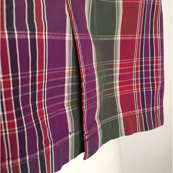 Chaps madras plaid skirt Size 10 - Picture 5 of 6